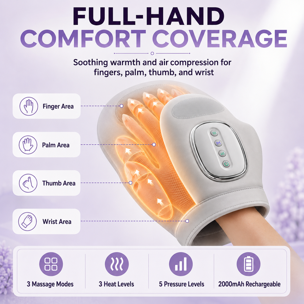 HandHush™ - Hand Compression Massager